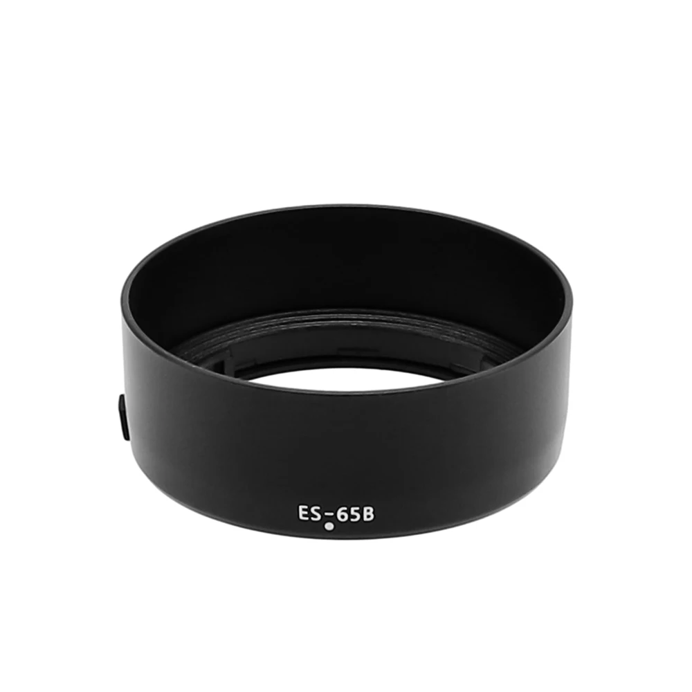 ES-65B for Canon RF 50mm f1.8 STM Circular / Flower Shaped Camera Lens Hood ES65B Black Plastic Reversible Bayonet mount camera lens hood