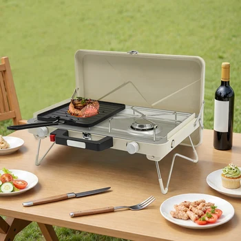 Foldable Dual Burner Stove 1