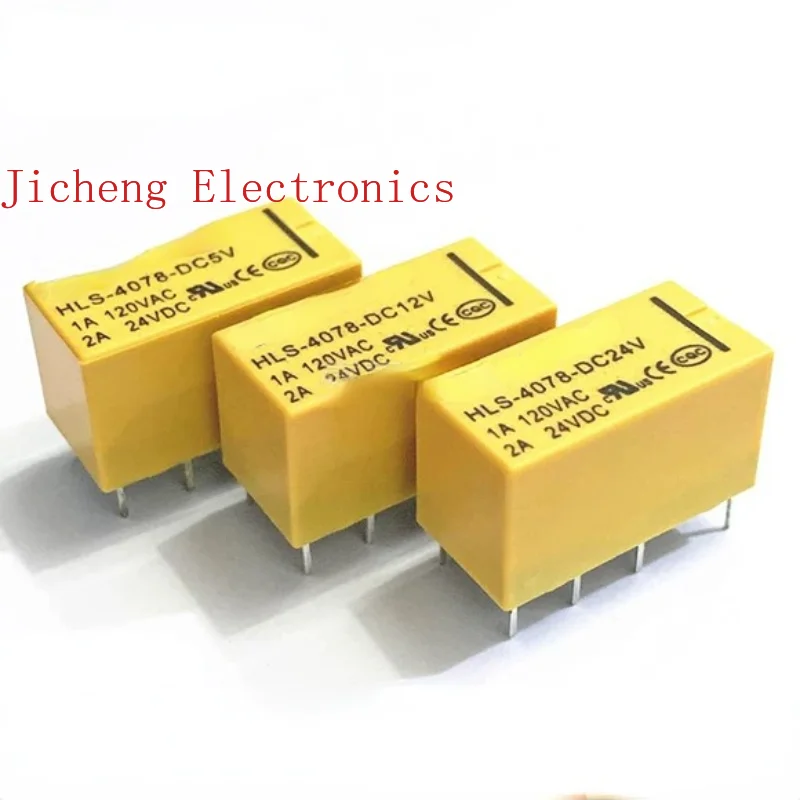 

Brand New Original HLS-4078 DC12V Relay 12VDC 8 Pins 2A 2Open 2Closed