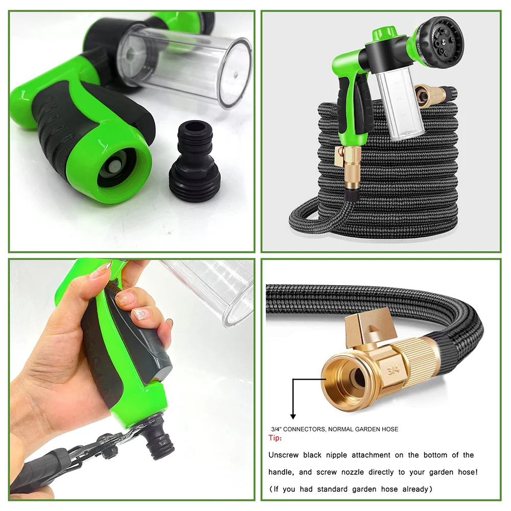 Bath Showerhead Dog Shower Gun 8 Mode Bath Brush Foam Sprayer Garden Bathroom Showers Cleaner Tool For Pet Dogs Accessories