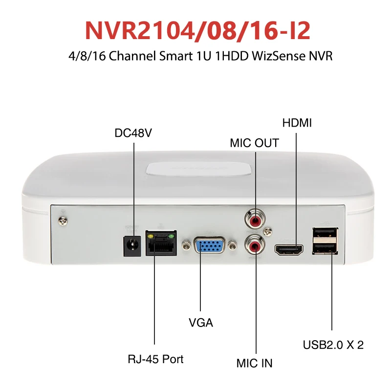 Dahua-ネットワークビデオレコーダーnvr2104/NVR2104-I2-s3 4ch
