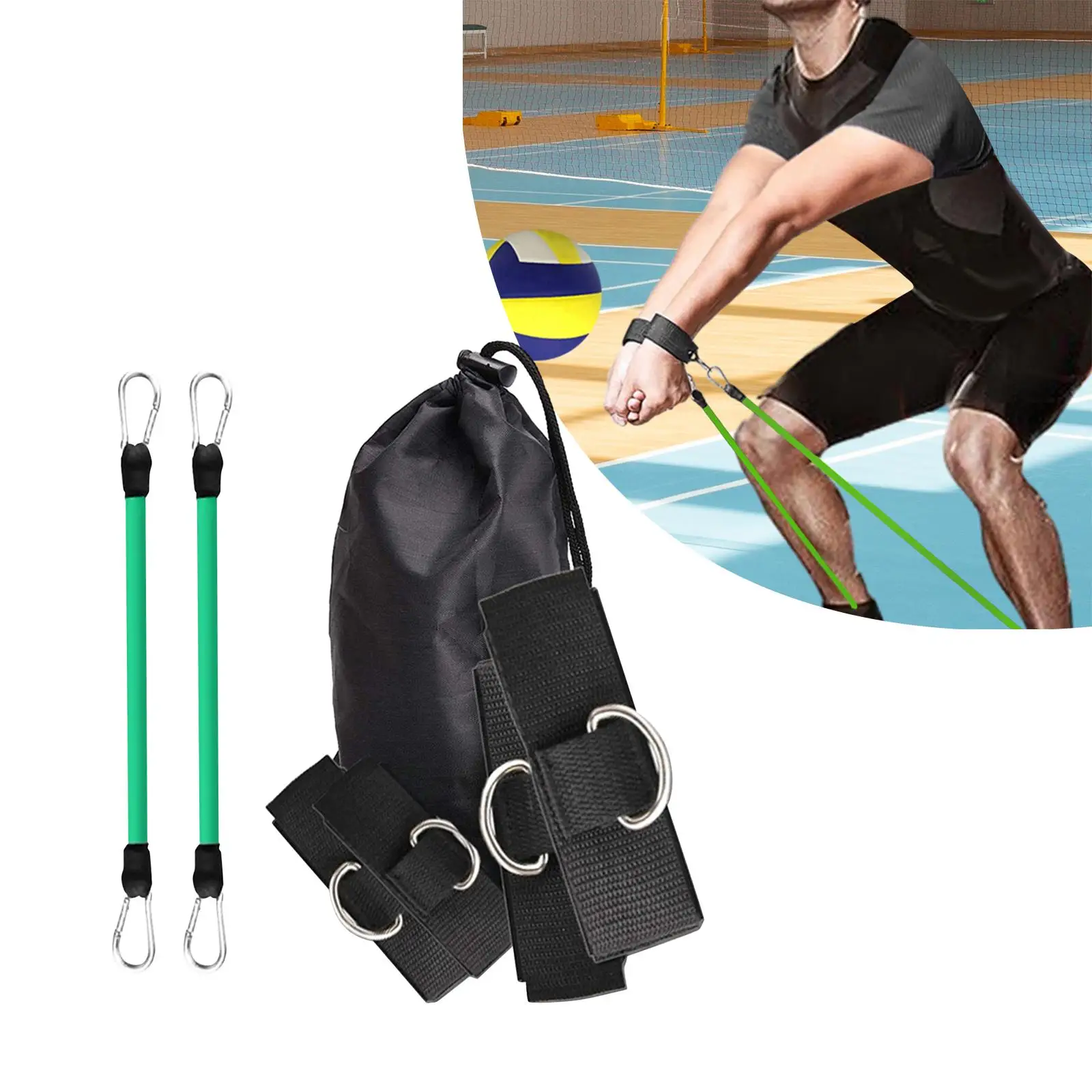 Volleyball Training Resistance Bands Set Gifts Elastic Belt for Practicing Practicing Serving Playing Agility Training Beginners