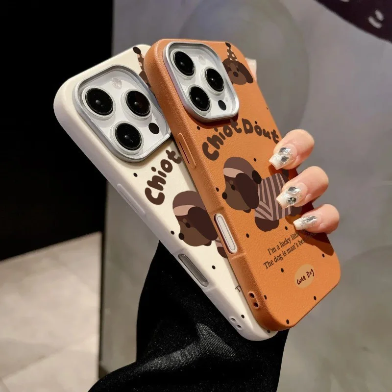 Korean Cute Puppy Print Soft Phone Case