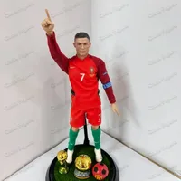 ⁦مجسم كريستيانو رونالدو مقياس (ريال مدريد / البرتغال رقم 7) 30 سم | Cristiano Ronaldo CR7 Action Figure (Real Madrid / Portugal #7) 30cm⁩ - الصورة ⁦4⁩