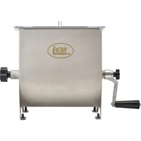 Products MightyBite 20 Pound Capacity Manual Meat Mixer, Stainless Steel, Manual Only 1