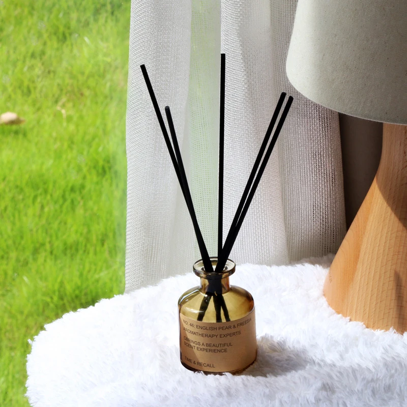 Aromatherapy Reed Diffuser Sets Homestay Hotel Bathroom Rattan Aromatherapy Glass Diffuser Air Freshener Home Fragrance 50ml