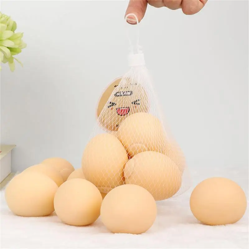 빠른 리바운드 감압 공, 계란 모조 식품 장난감, 장난감 색상, 1 5 개, 5 팩