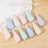 6Pcs Mini Macaron Correction Tape Set Kawaii Portable White Out Corrector Tape Aesthetic Stationery For Students Office Supplies 6