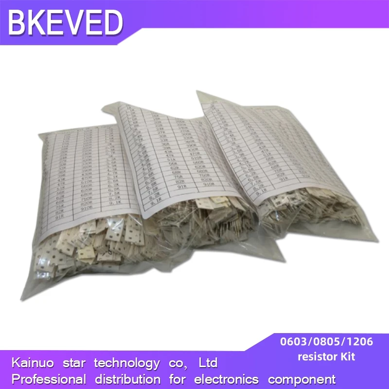

146valuesx20 шт = 2920 шт 0603 0805 1206 5% SMD комплект резисторов в ассортименте 0R - 1M ohm набор резисторов
