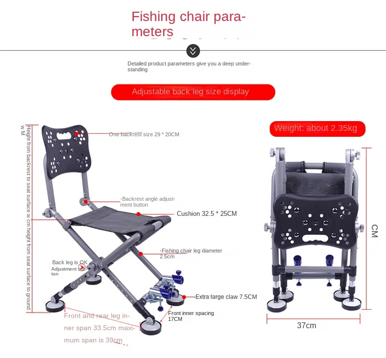 Exceptional Fishing Buddy versatile backrest recliner chair with ultimate support and convenience for anglers2