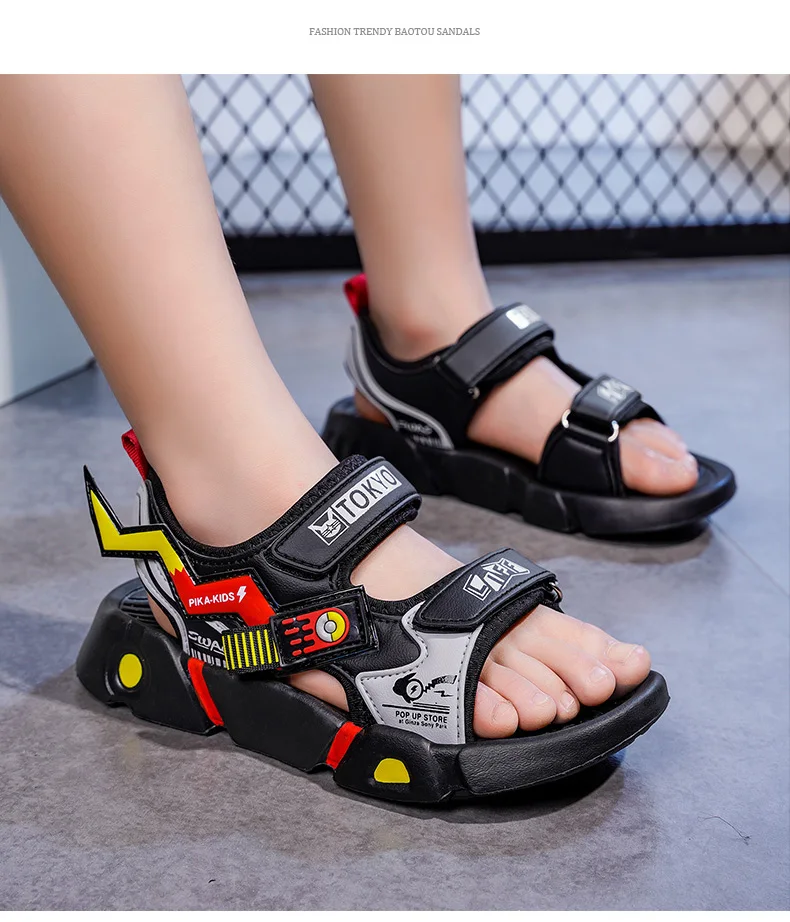 WKPK Fashion Casual Kid Sandals Summer Breathable Boy Beach Shoes Comfortable Soft Lightweight Non-slip Children Outdoor Sandals Sandal for girl