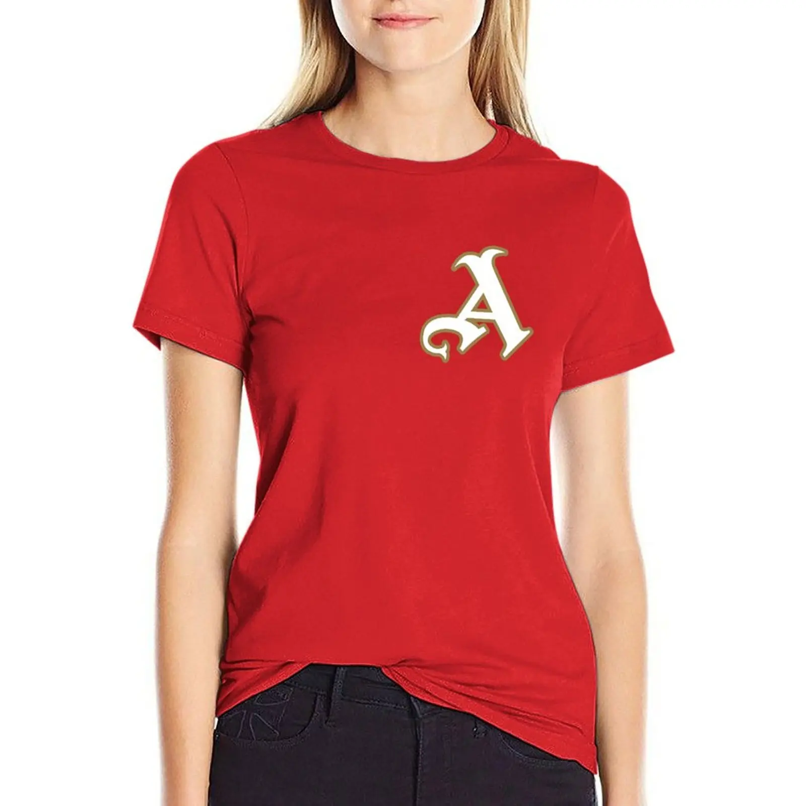 

A is for T-shirt tops aesthetic clothes cute tops woman t shirt