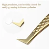 DIYDAY Anti-slip Eyelash Extension Tweezers Stainless Steel Fiber Tip Lashes Precision Tweezer for Makeup Tools 6
