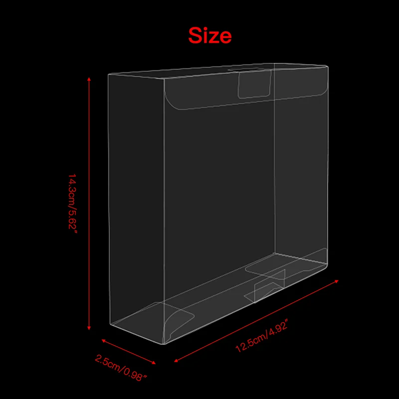 Limpar Pet Plastic Armazenamento Display Box Protetores para Double Playstation Ps1 cd Video Games - Image 4