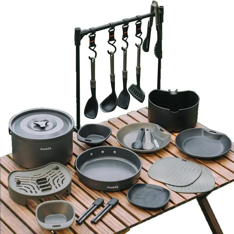 Picnic Camping Wok 27- 40cm Original Iron Cooking Utensil Steel Wok Deep  Frypan Cokware Kitchen Pot - Bbq Tools - AliExpress