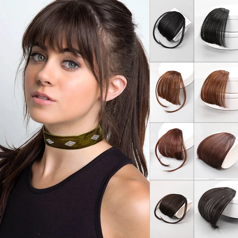 Synthetic bangs synthetic hair extension MANWEI synthetic wig air bangs natural short fake hair