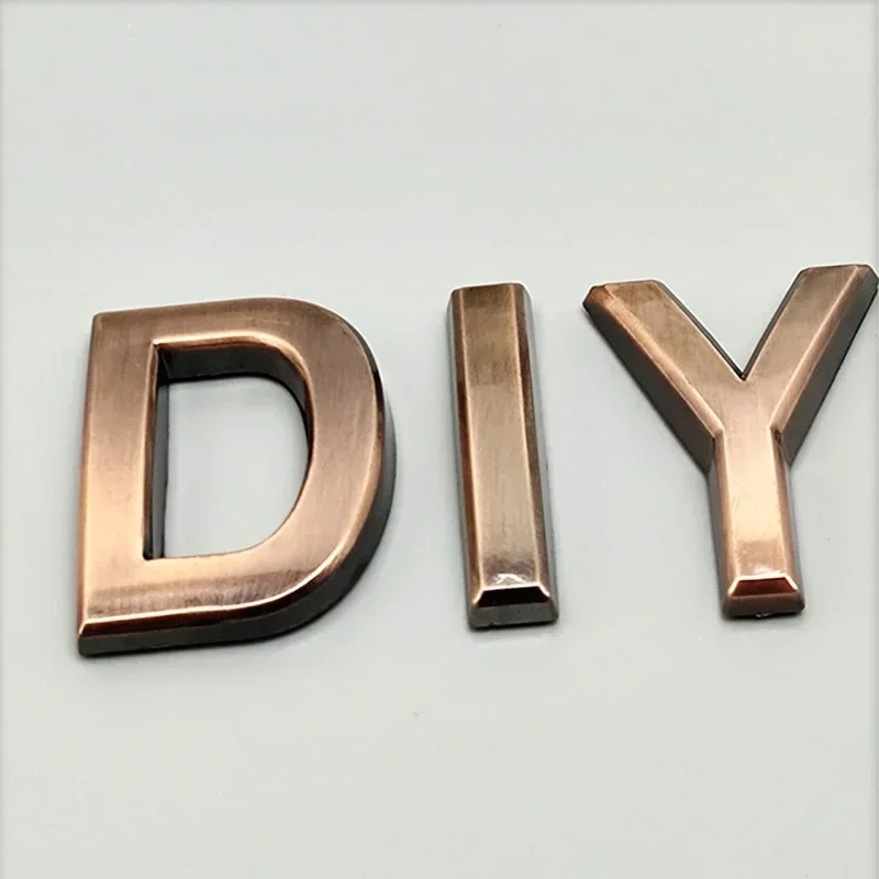 Adhesive House Numbers Placard English Letters 50-70mm For Outdoor Hotel Door Home Exterior