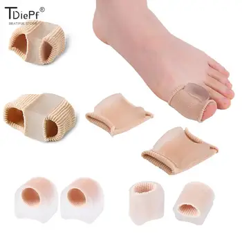 발가락 분리기 실리콘 발가락 스프레더 분리기, 엄지 손가락 교정 교정기, 발 관리 교정기, 1 개, 2 개