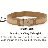 Men's Belt Outdoor Camouflage Tactical Belt Oxford Cloth Belt Mountaineering Belt Nylon Wide Waist Belt Work Belt Neutral Belts 4