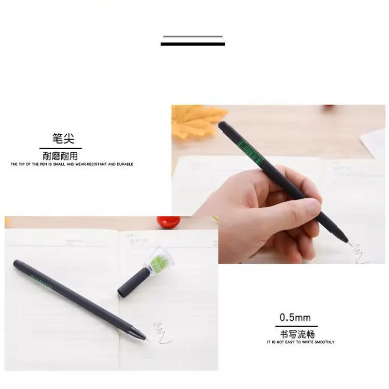 Growing Plant Gel Pens Nature Cultivate Grass 0.5mm Black Ink Pen Leisure School Stationery Cute Children Kids Education Gifts