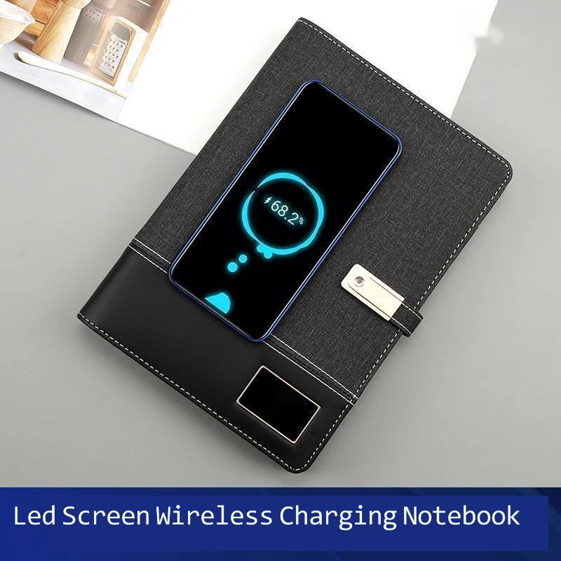 WirelessChargingNotebookLEDCreativeLooseleafMultifunctionA5