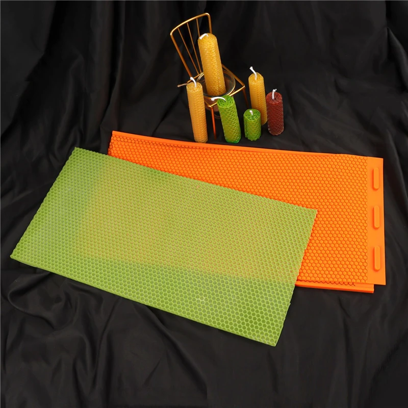 beekeeping tools beekeeper silicone beeswax mold foundation bee hive basis press sheet mould 2 Pcs/set