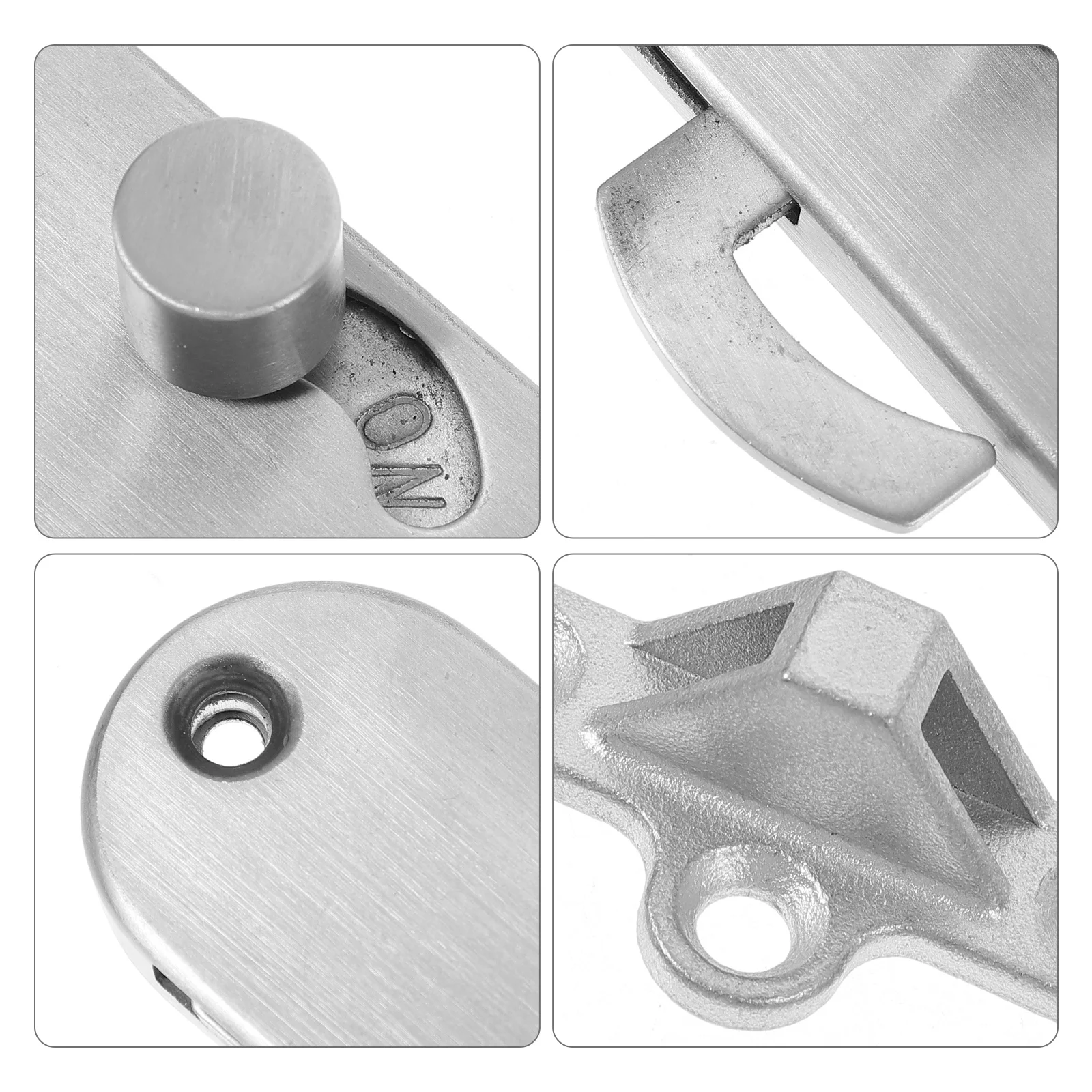 Aluminum Alloy Sliding Door Lock Privacy Barn Door Locks Easy Install Stainless Steel Gate Latch Wooden Fence Doors Gates