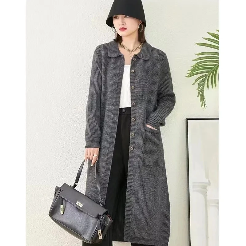 Long Knitted Sweater Women's Cardigan Coat NEW Autumn/Winter