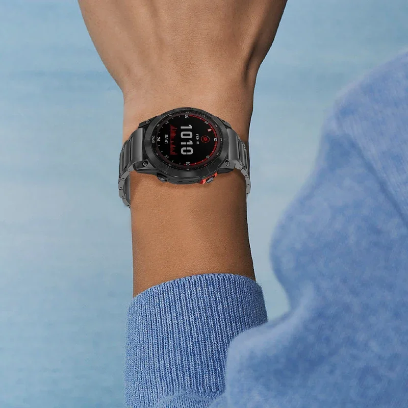 Quick Fit Titanium Watch Strap - Metal Release Bracelet