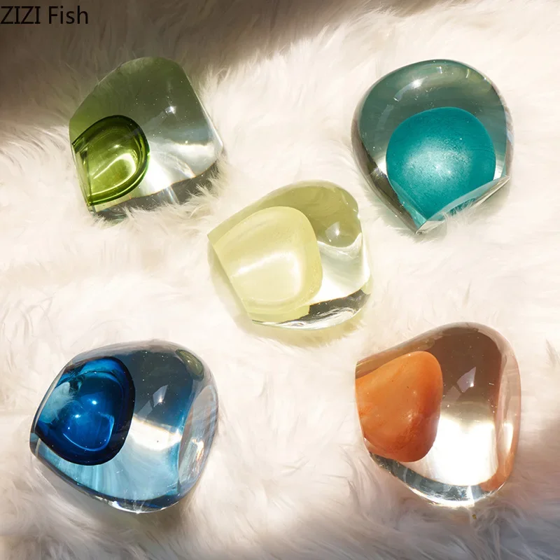 Thick Glass Vase Small Mouthed Hydroponic Vase Flower Vessels Ornament Flower Arrangement Decorative Vases Dried Flower Vases 6