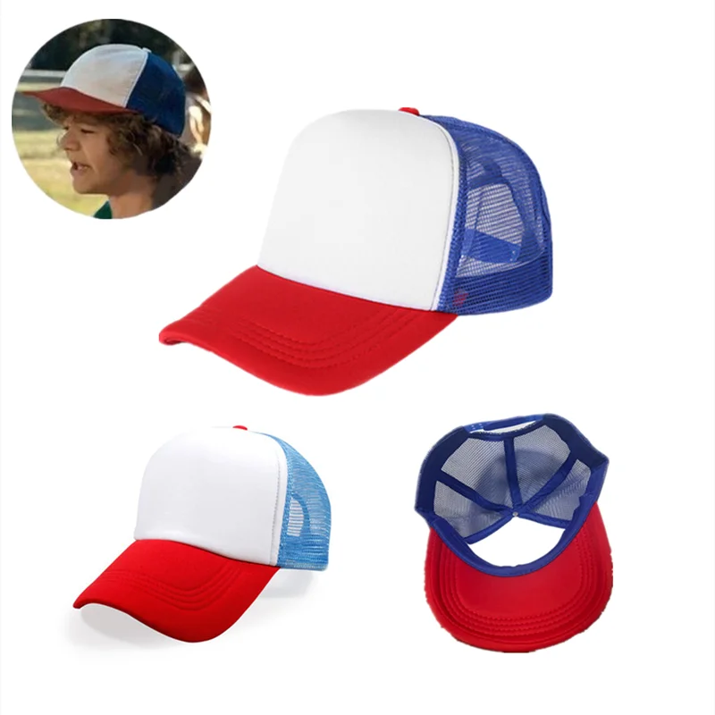 Dustin Stranger Things Season 4 Cosplay Henderson Baseball Cap Thinking Sunshade Hats Adult Gift Trucker Unisex Adjustable