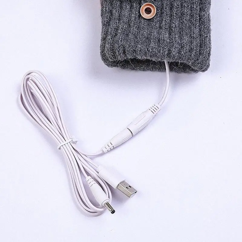 USB Heated Half Finger Gloves for Outdoors