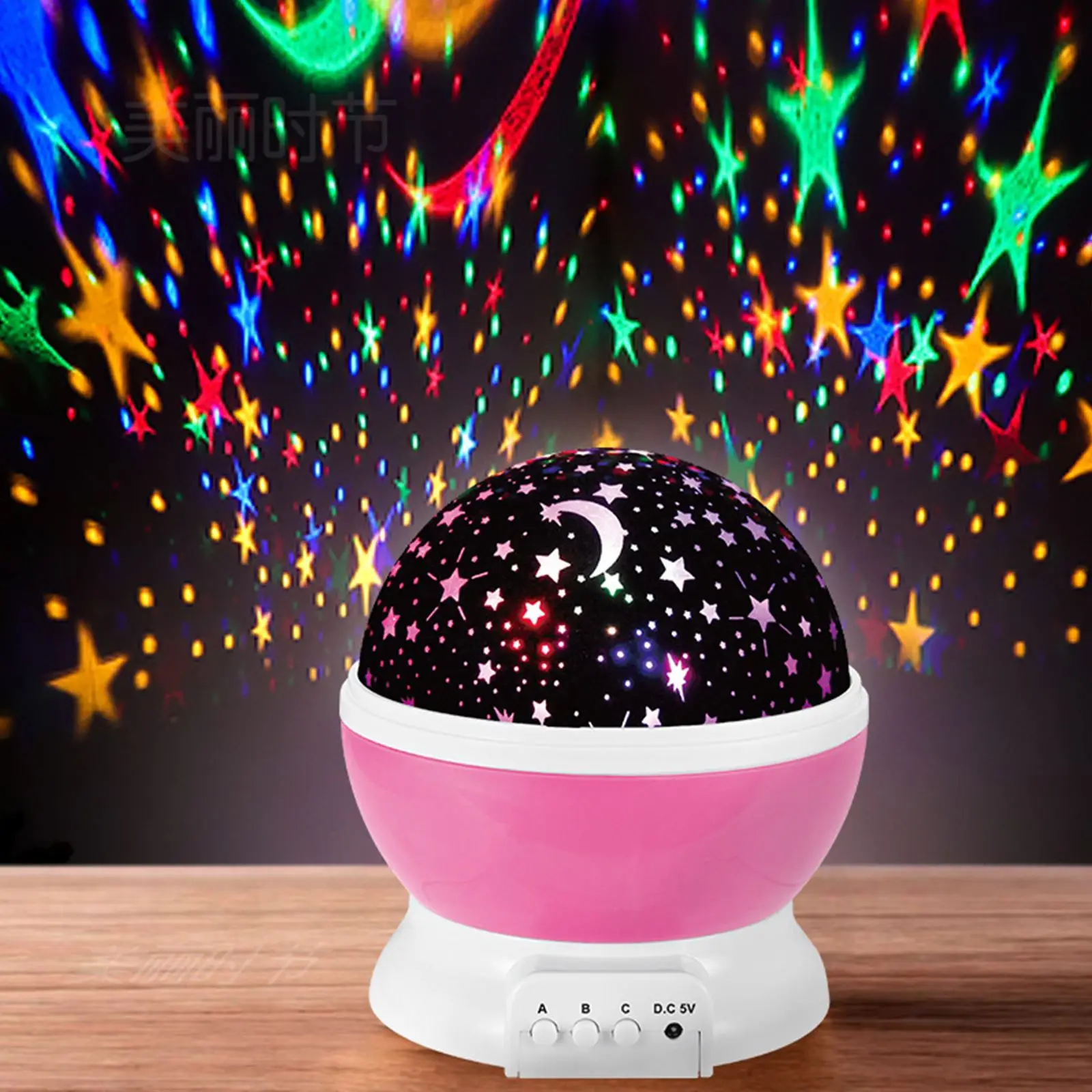 Christmas Decoration Starry Projector Night Light Rotating LED Star Projection Lights Child Kids Baby Sleep Romantic Indoor Lamp