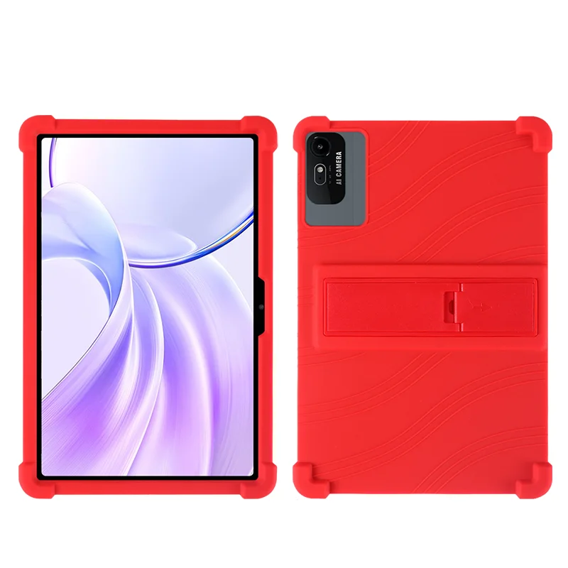 Kids-Friendly Soft Silicone Protective Tablet Stand Cover, 10.95-Inch