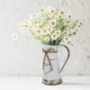 Heart Shaped Metal Flower Vase Large White Line Home Decor for Natural Artificial Flowers Suitable Wedding 6