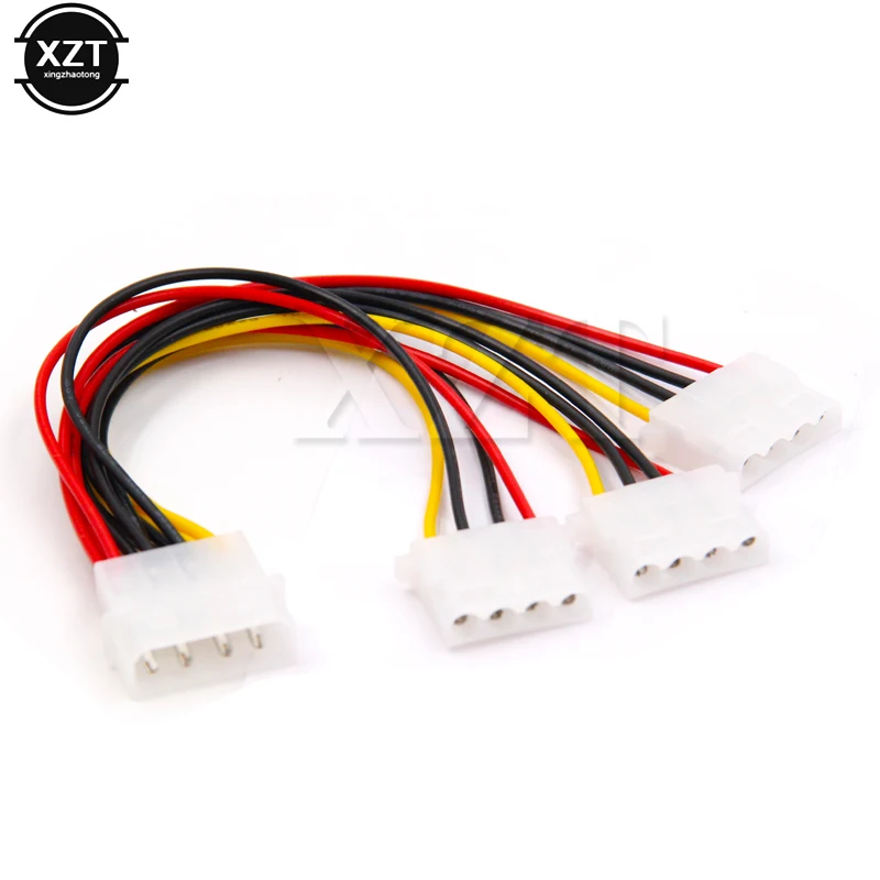 4 Pin Molex Male to 3 port Molex IDE Female Power Supply Splitter Adapter Computer 4Pin IDE Power Cord sata to ide adapter