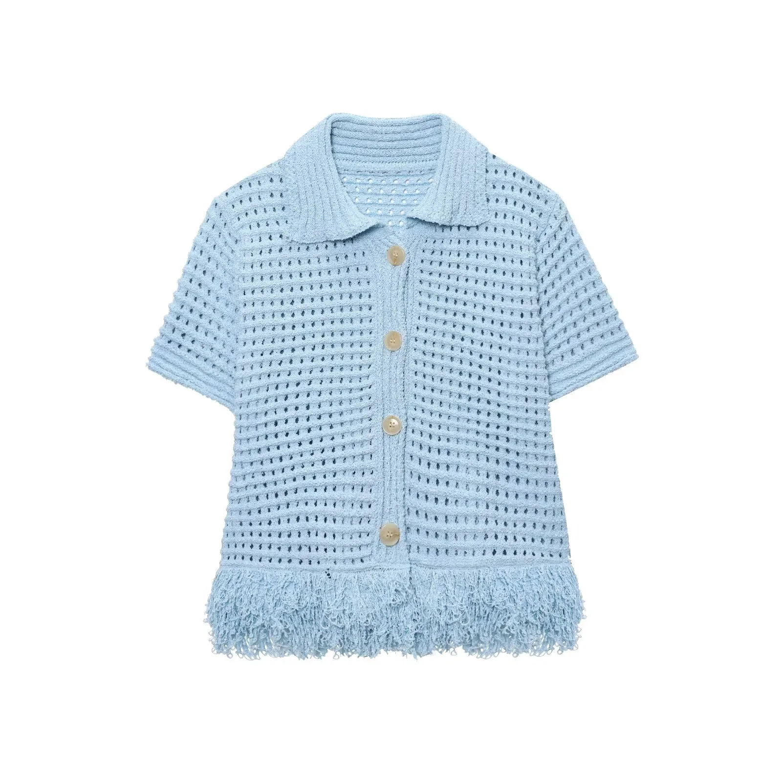 Blue cardigan