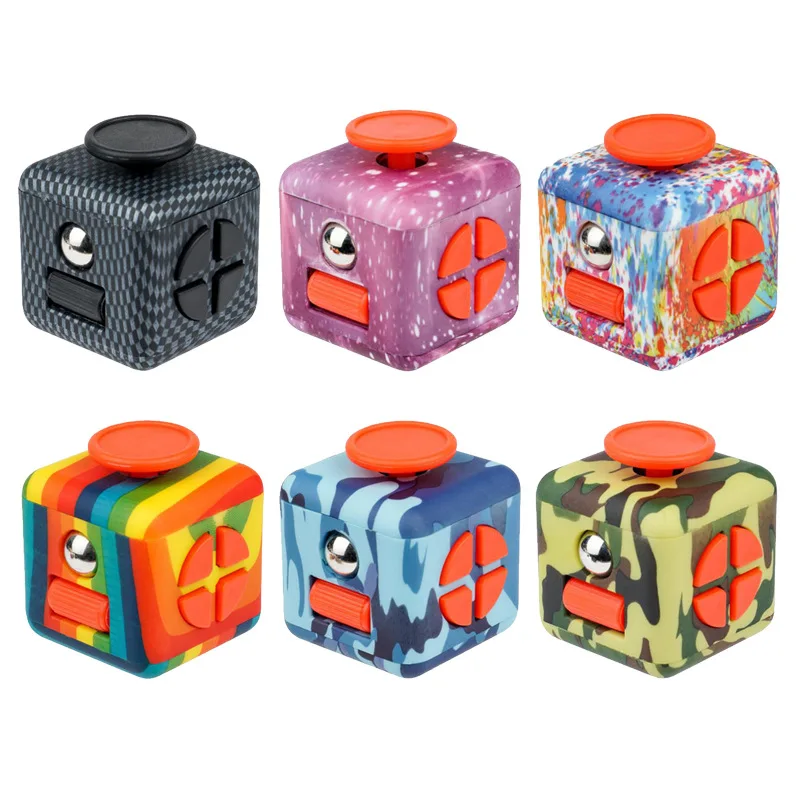 Stress Removal Finger Decompression Edc Clicker Figet Toy Fijet Adult Attention Concentration Deficit Cube ADHD Fidgeting Widget Fidget Toys Anti Stress Toys