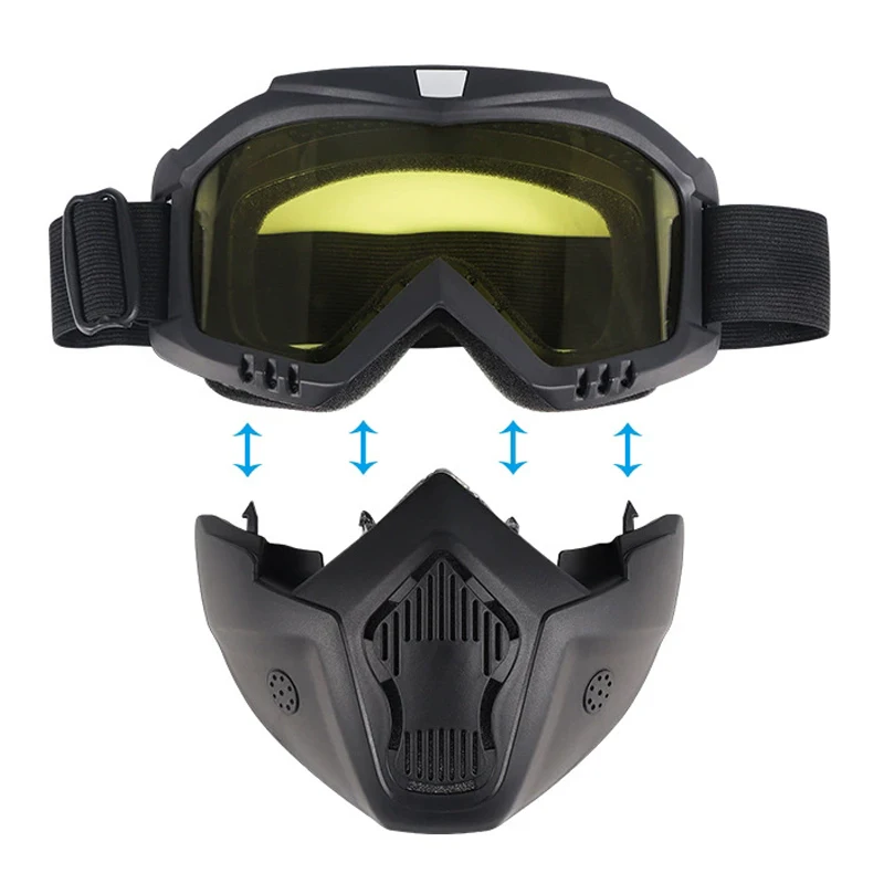 Motorcycle Goggles Mask Windproof Dirt Bike Anti-impact Paintball War Game Motocross Hunting Cycling Mask