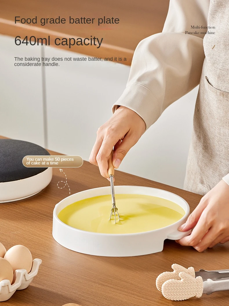 220V Electric Crepe Maker Non-stick Spring Roll Cake Baking Machine Crepe Pan Tortilla Maker Machine for Breakfast 6