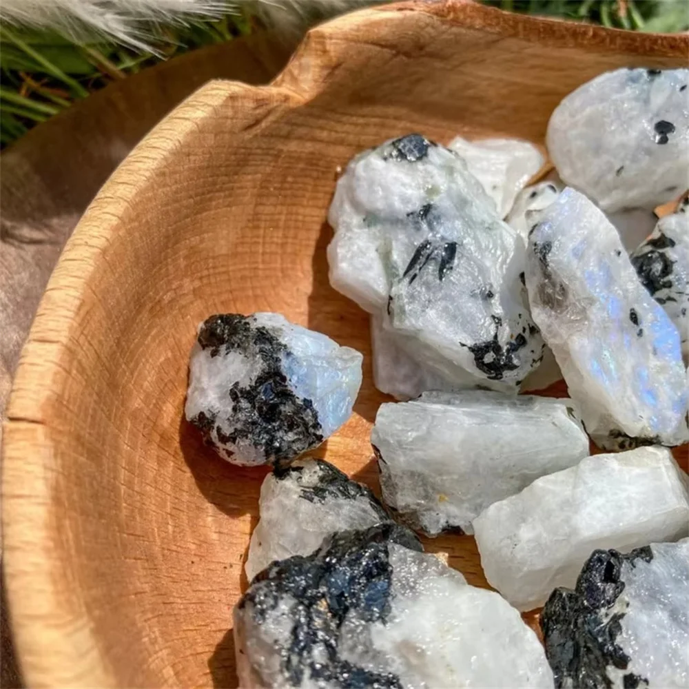 Natural Moonstone Bulk Crystal Raw Rocks Stones Healing Spiritual gemstone Blue flash Moonstone Rough for Home garden fengshui 4