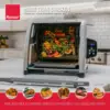 6000 Platinum Series Oven, Digital Display, 12-Pound Capacity, Auto Shutoff, Includes Rotisserie Spit, Multi-Purpose Basket 4