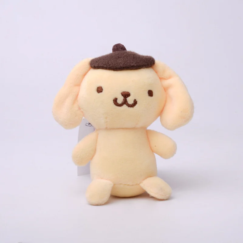 10cm Desenho Kawaii My Melody Kuromi Cinnamoroll Kt Cat Purin Dog Plush Toy  Anime Animais De Pelúcia Pingente Boneca - Escorrega o Preço