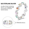 Bague en argent sterling 925 véritable, forme de cœur, trèfle, bijoux pour femmes, cadeau d'anniversaire, de fiançailles