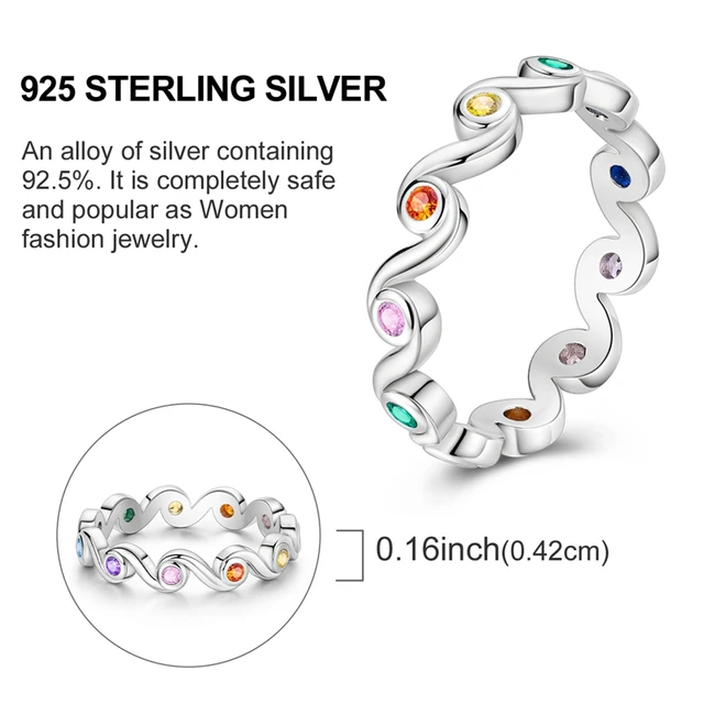 Bague en argent sterling 925 véritable, forme de cœur, trèfle, bijoux pour femmes, cadeau d'anniversaire, de fiançailles