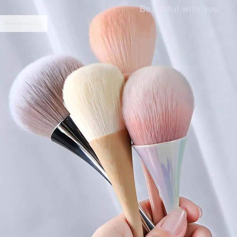 Dust Cleaning Nail Brush Manicure Nail Art Brush Big Head Flower Powder Blush Brush Salon Makeup Beauty Nail Accessories Tool