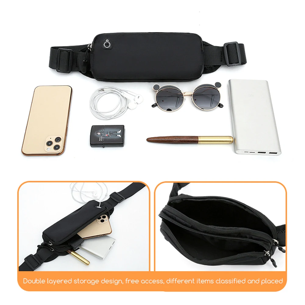 Waist Pack Women Sport Bag with Inner Mesh Bag Men Multifunctional Running Waist Bag Fashion Phone Bag Chest Bags Women Handbag