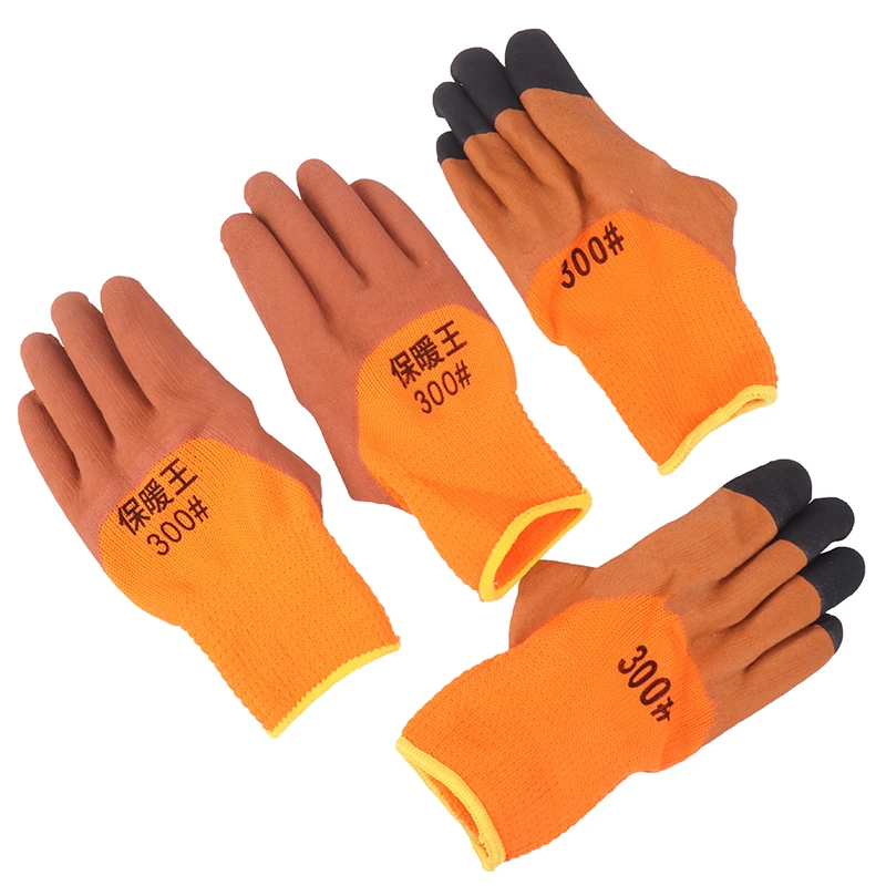 1 Pair Padded And Thickened Warm Protective Gloves Non-slip Wear-resistant Gardening Labor Gloves 5