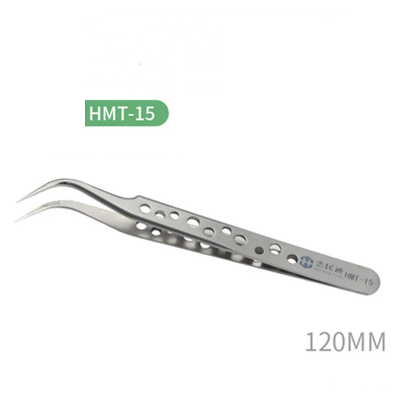 Precision Stainless Steel Tweezers Anti-Static Curved Straight Tip Forceps Tweezers For Mobile Phone Hand Repair Tools