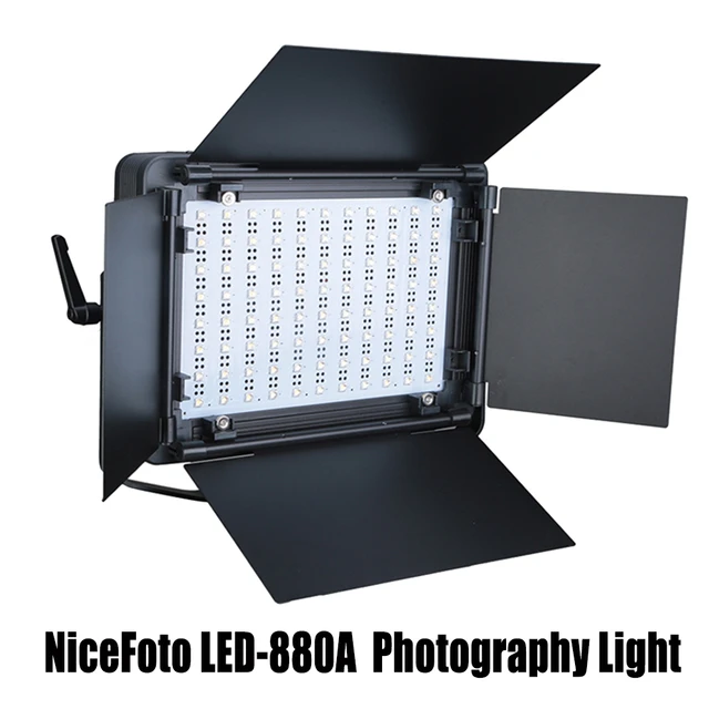 NiceFoto LED-880A Photography Lighting Bi-Color 3200K-6500K 50w Softer Led  Video Light Ultra Thin Dimmable Panel Lamp - AliExpress